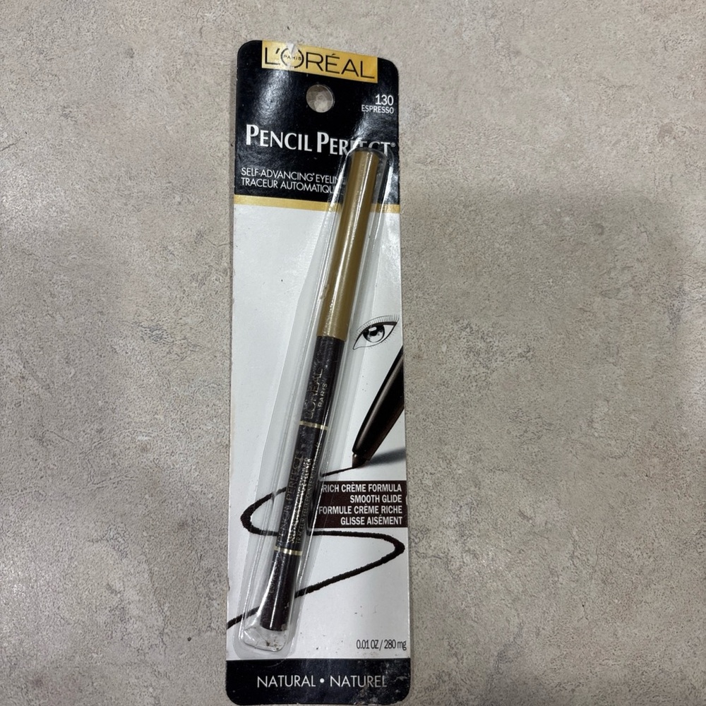 LOREAL Pencil Perfect Self-Advancing Eyeliner #130 ESPRESSO Natural 0.01 oz.
